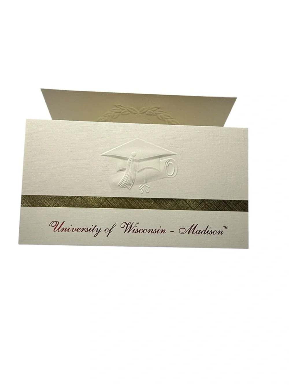 University of Wisconsin Madison Alumni Grad Announcement Cards Embossed Set 11